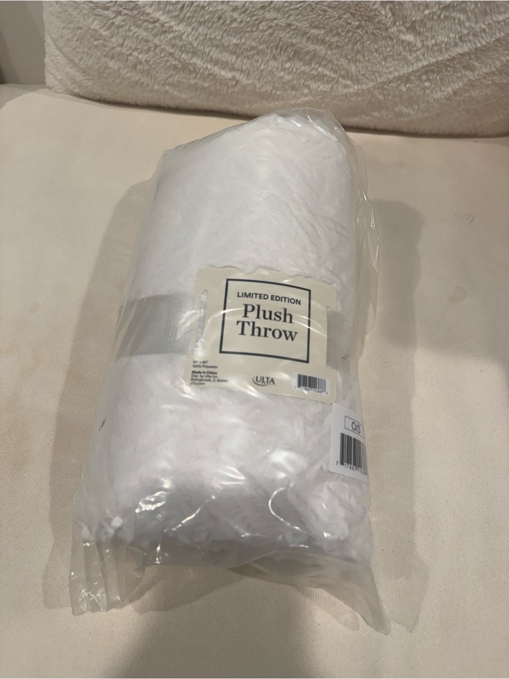 Ulta Beauty Plush Throw in White